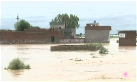 نالہ ڈیک میں شدید طغیانی، قلعہ احمد آباد سے ملحقہ 15 دیہات زیرآب