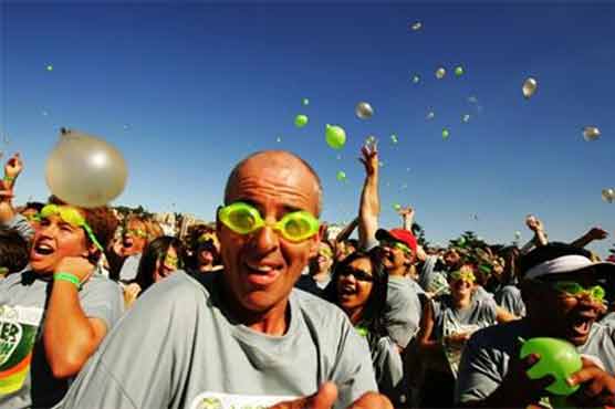 امریکی شہر سیاٹل میں پانی کے غباروں سے دلچسپ جنگ