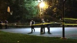 Basketball Court Fire