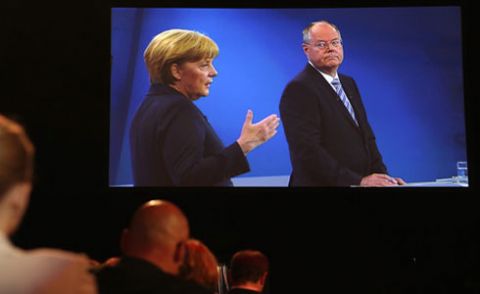 برلن: انتخابات میں مدمقابل دونوں مضبوط امیدواروں کا ٹی وی پر مباحثہ