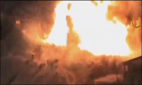 شامی سرکاری فوج کی چیک پوسٹ پر خود کش حملے کی ویڈیو جاری