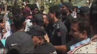 Demonstrators protest
