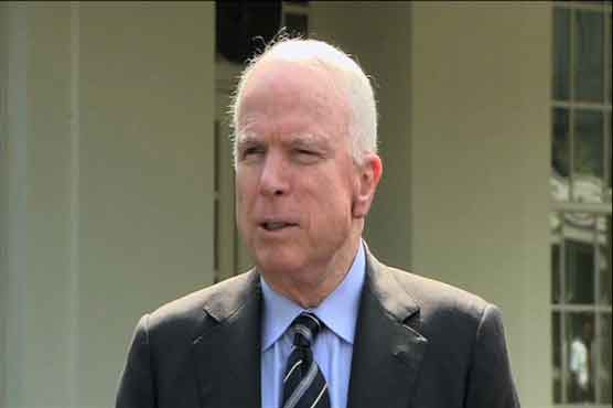 شام پر حملے کے بل کا مسترد کیا جانا تباہ کن ہو گا: جان مکین