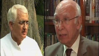 Sartaj Aziz and Salman Khurshid