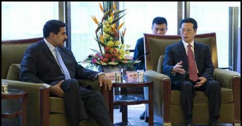 وینزویلین صدر میدورو اور چینی وزیر اعظم لی کی چیانگ میں اہم ملاقات