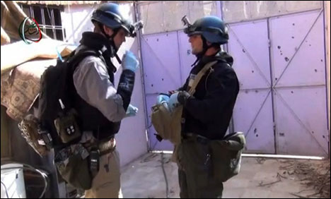 کیمیائی ہتھیاروں کو تلف کرنے کیلئے امریکی ٹیم دمشق روانہ