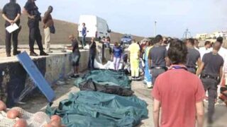 Immigrant boat capsizes