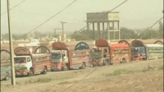 Imported relief goods trucks
