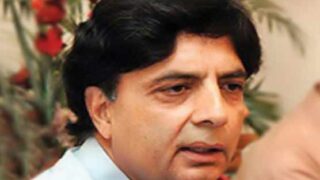 Interior Minister Chaudhry Nisar