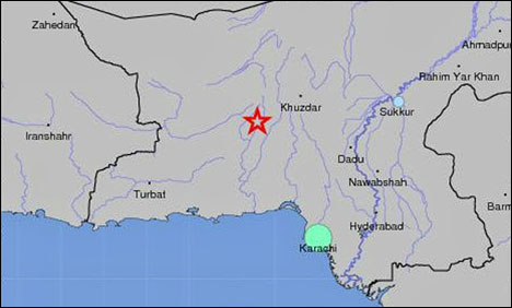 خضدار سمیت بلوچستان کے مختلف علاقوں میں 5.1 شدت کا زلزلہ