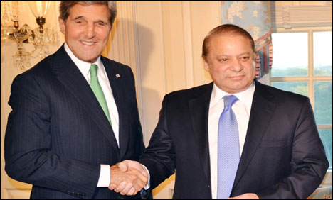 نواز شریف اور جان کیری کی ملاقات خوشگوار رہی، امریکی محکمہ خارجہ