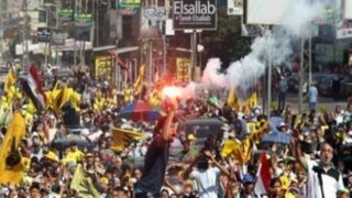 People protest