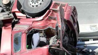 Truck Overturned