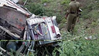 Truck van collision