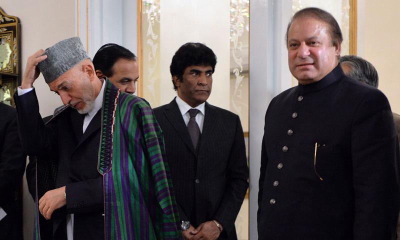 Nawaz Sharif, Hamid Karzai