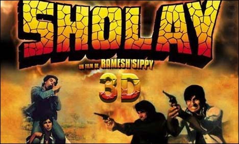 بالی ووڈ  بلاک بسٹر فلم ’شعلے‘ کا تھری ڈی ایفکٹس کیساتھ پرومو جاری