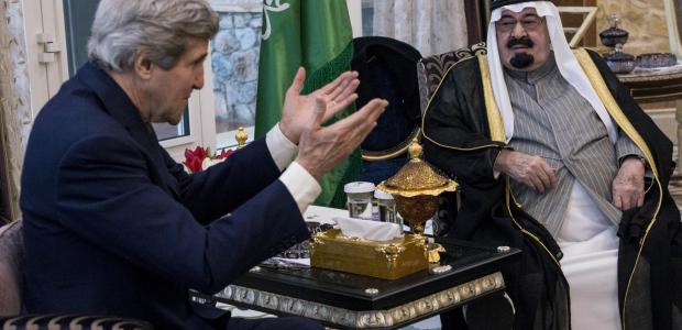 ریاض: امریکی وزیرخارجہ کی شاہ عبد اللہ سے ملاقات