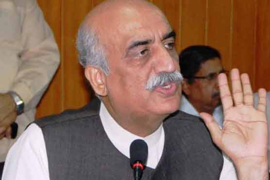 چوہدری نثار کے ہاتھ میں دی جانیوالی تلوار نہیں چلے گی: خورشید شاہ
