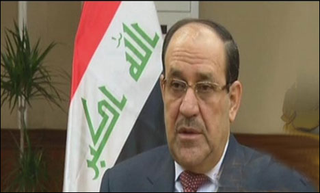 فلوجہ میں فوجی کارروائی نہیں چاہتے؛ عراقی وزیر اعظم نوری المالکی