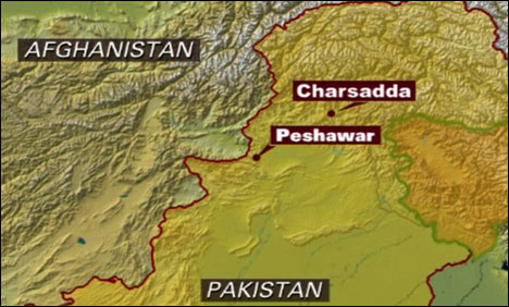 چارسدہ کی تحصیل شبقدر میں ایف سی موبائل کے قریب دھماکا