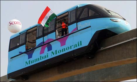 بھارت میں پہلی مونو ریل کا آغاز ہو گیا