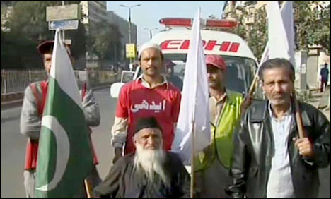 مولانا عبدالستار ایدھی کی امن ریلی