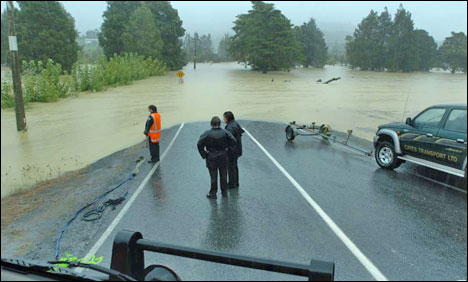 نیوزی لینڈ :کرائسٹ چرچ میں بد ترین طوفان کے بعد سیلاب