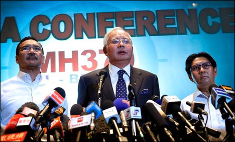 مسافر طیارہ ممکنہ دانستہ عمل کے باعث لاپتہ ہوا، ملائیشین وزیراعظم