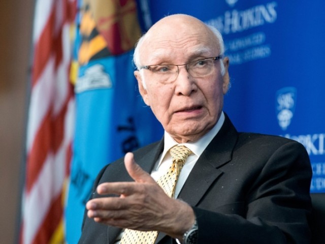 امریکا پر ڈرون حملے روکنے کیلیے بہت دباؤ تھا، سرتاج عزیز