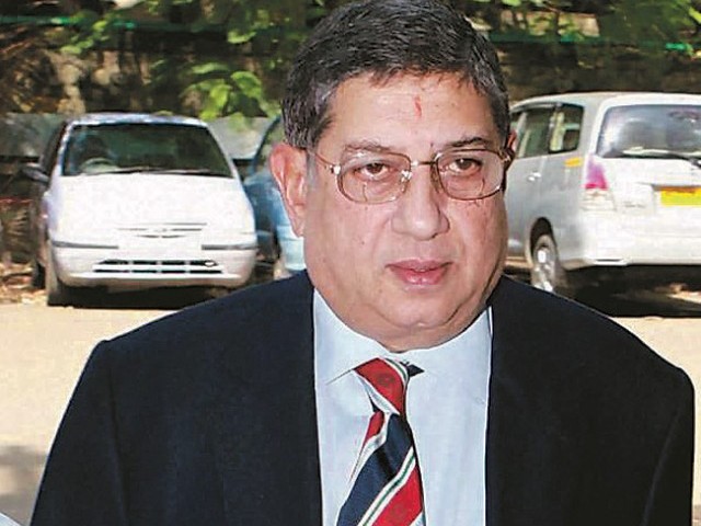 بھارتی کرکٹ بورڈ کے صدر سری نواسن کی قسمت کا فیصلہ کل تک ملتوی