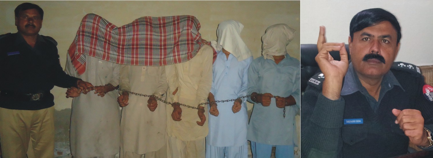 ڈکیتی، رابری، راہزنی اور دیگر سنگین وارداتوں میں ملوث خطرناک ڈکیت گینگ سرغنہ سمیت گرفتار