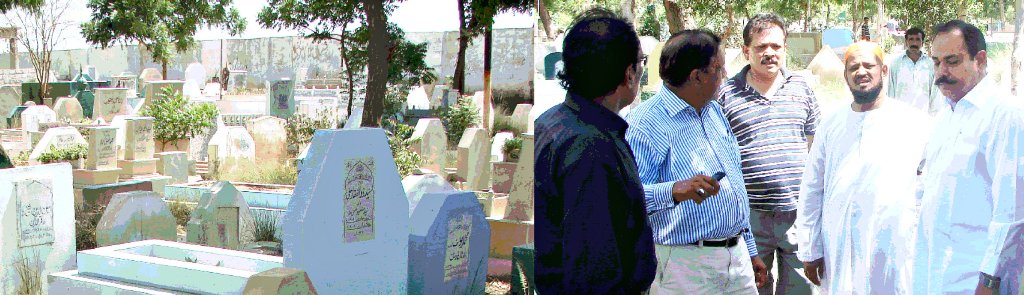 قبرستانوں سے خار دار جھاڑیوں کی کٹائی، اطراف کی دیواروں سے وال چاکنگ کا خاتمہ کر کے رنگ  و روغن کا کام انجام دیا جائے