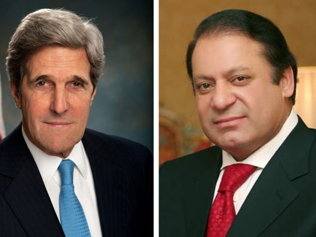 وزیراعظم نواز شریف کو امریکی وزیر خارجہ کا ٹیلی فون، دورہ بھارت کو سراہا