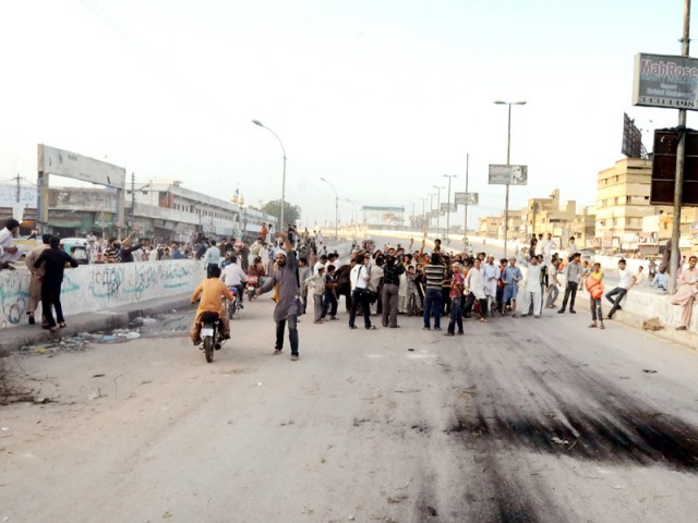 پانی اور بجلی کی بندش کے خلاف احتجاج، ہنگامہ آرائی