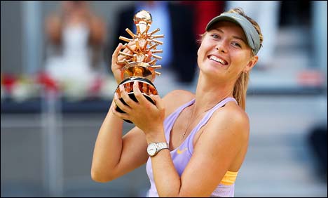 روس کی ماریہ شراپووا نے میڈرڈ ماسٹرز کا ٹائٹل اپنے نام کر لیا