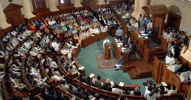 پنجاب اسمبلی میں اپوزیشن کے احتجاج کا سلسلہ آج بھی جاری رہا