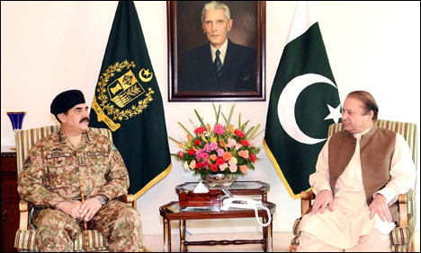 Raheel Sharif, Nawaz Sharif