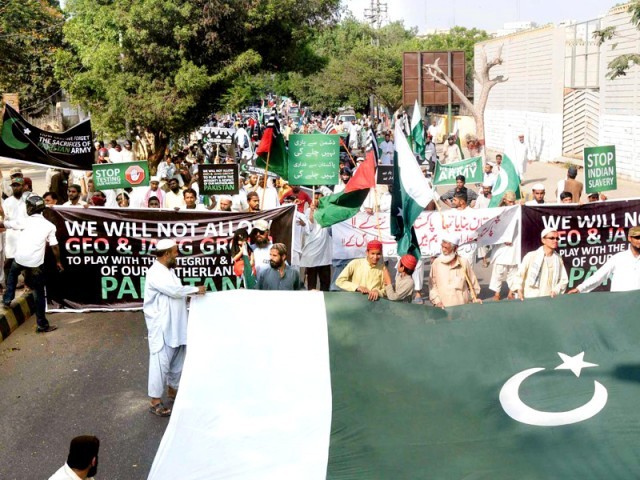 ملک بھر میں پاک فوج سے اظہار یکجہتی کیلئے مظاہروں اور ریلیوں کا سلسلہ جاری