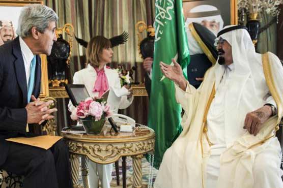 شاہ عبداللہ سے جان کیری کی ملاقات ، خطے کی صورتحال پر گفتگو