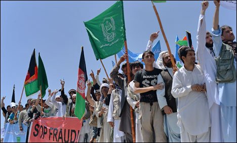 افغان صدارتی انتخابات میں مبینہ دھاندلیوں کے الزام