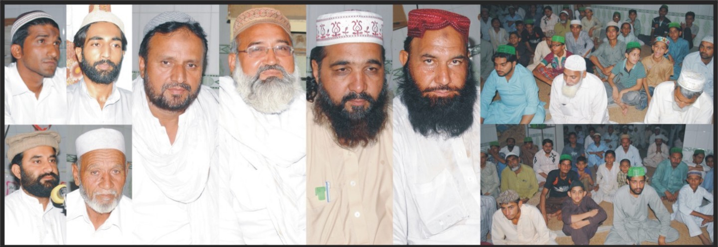 فیصل آباد: جامع مسجد  باغ مدینہ باغبانپورہ میں سالانہ محفل شب برات سے پاکستان مسلم لیگ ن علما ونگ کے صدر صاحبزادہ قاری احمد خان سیالوی