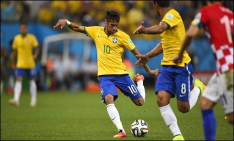 فٹبال ورلڈکپ: برازیل نے کروشیا کو 1-3  سے شکست دے دی