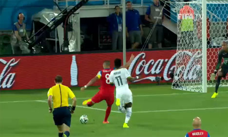 فٹ بال ورلڈکپ: امریکا نے گھانا کو ہرادیا