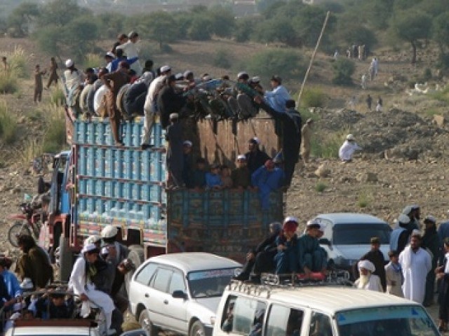 پولیٹیکل انتظامیہ کی شمالی وزیرستان کے لوگوں کو علاقہ چھوڑنے کی ہدایت
