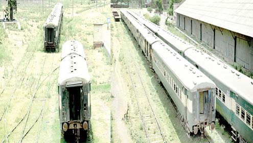 ریجن کے مختلف ریلوے سٹیشنوں پر کھڑی لاوارث بوگیاں سکریپ بن گئیں