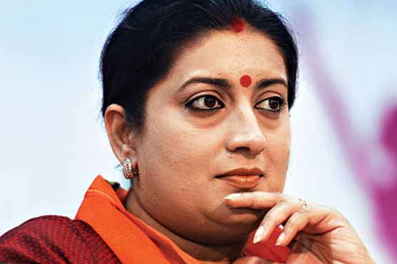 بھارتی وزیر سمرتی ایرانی اقلیتوں کیخلاف تعصب پر اتر آئیں