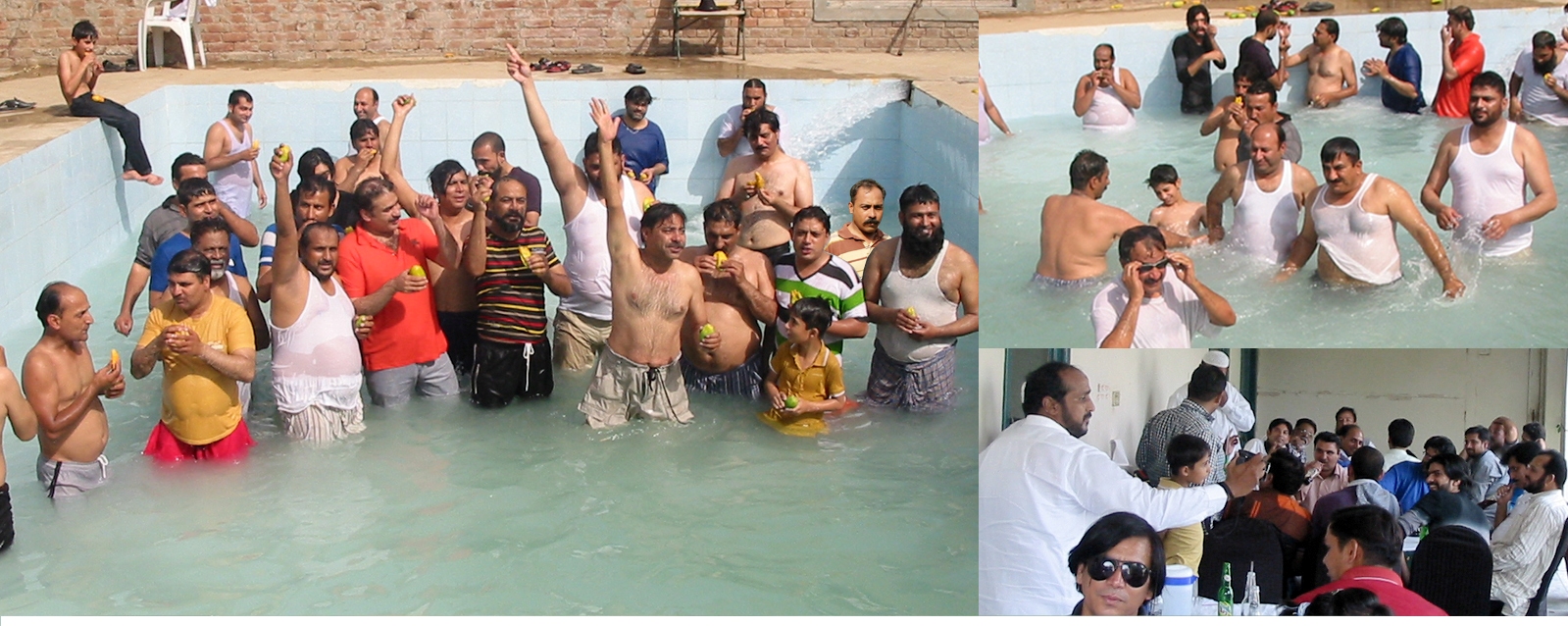 ایف یو جے کے زیراہتمام سوئمنگ کیمپ اور مینگو پارٹی کا انعقاد