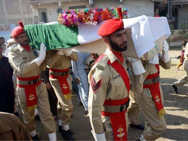 باجوڑمیں شہید ہونے والے کیپٹن مجاہد بشیر فوجی اعزاز کے ساتھ میں سپرد خاک