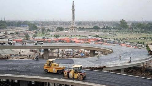 آزادی چوک سگنل فری جنکشن، سرکلر روڈ کے تعمیراتی منصوبے مکمل