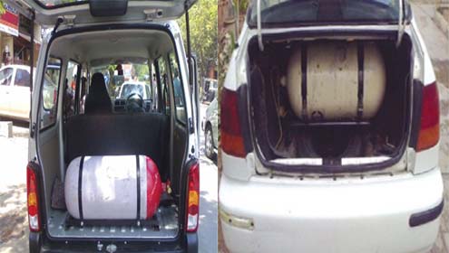 غیر معیاری سلنڈروں والی گاڑیوں کے خلاف کارروائی کا حکم